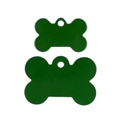 Green Bone-shaped Pet Medal For Dog, 2 Sizes