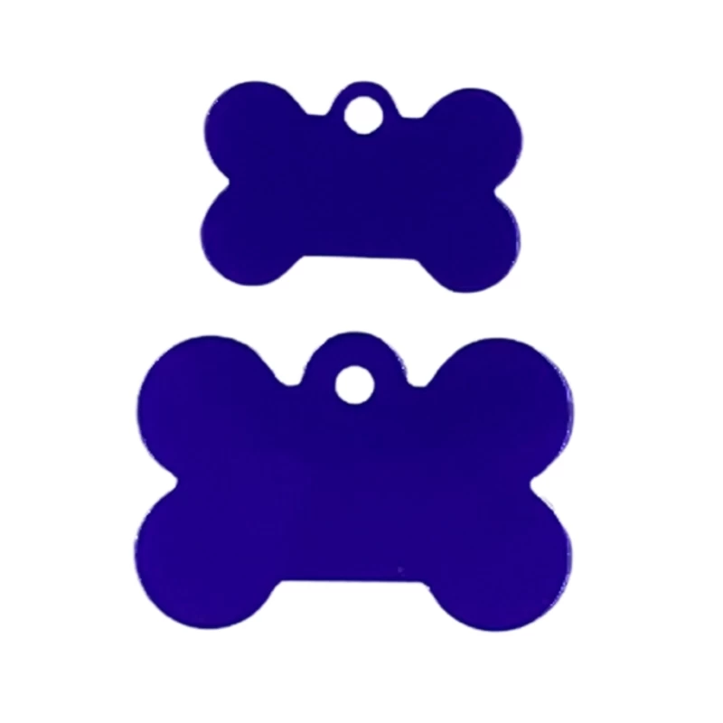 Purple Bone-shaped Pet Medal For Dog, 2 Sizes 1 Purple Bone-shaped Pet Medal For Dog, 2 Sizes