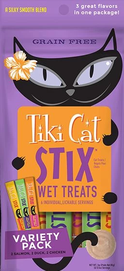 Tender Treat For Cat, Mousse In Tube 3 Flavors, Tiki Pets (6 Tubes) 1 Tender Treat For Cat, Mousse In Tube 3 Flavors, Tiki Pets (6 Tubes)