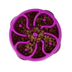 Fun Feeder Slo Dog Bowl Purple, Outward Hound -Pet Supplies Shop outward hound slo bowl mauve small.jpg