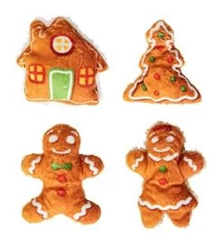 Christmas Toy For Cat, Gingerbread Plush, Spot