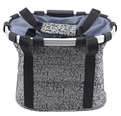 Gray Bicycle Basket For Dogs