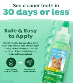 Dental Care Kit For Cats, Tropiclean -Pet Supplies Shop pate a dent pour chat tropiclean menthe dentaire pour animaux
