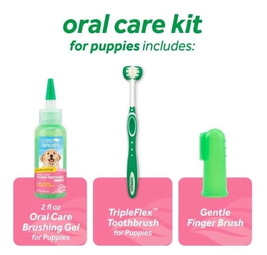 Puppy Teeth Care Kit, Tropiclean 2 Puppy Teeth Care Kit, Tropiclean - Image 2