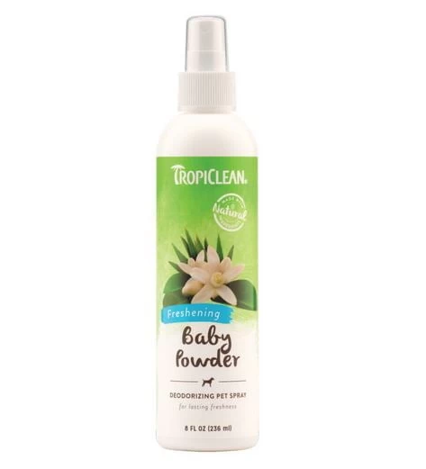 Baby Powder Deodorant For Dogs, 8 Oz, TropiClean 1 Baby Powder Deodorant For Dogs, 8 Oz, TropiClean