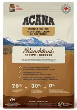 ACANA Highest Protein, Ranchlands Dog Food -Pet Supplies Shop ranchlands nourriture chien acana 02b