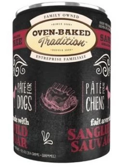 Canned Adult Dogs, Grain-Free Boar Pate, Oven-Baked Tradition 12.5 Oz