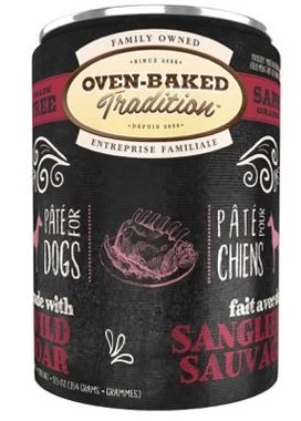 Canned Adult Dogs, Grain-Free Boar Pate, Oven-Baked Tradition 12.5 Oz 1 Canned Adult Dogs, Grain-Free Boar Pate, Oven-Baked Tradition 12.5 Oz