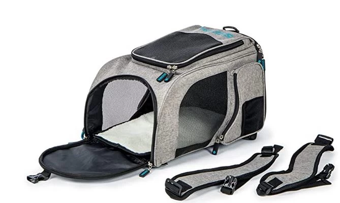 2 In 1 Pet Carrier And Backpack, Sherpa 4 2 In 1 Pet Carrier And Backpack, Sherpa - Image 4