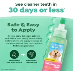 Puppy Teeth Care Kit, Tropiclean 11 Puppy Teeth Care Kit, Tropiclean -Pet Supplies Shop tropiclean nettoyant dentaire pour chiot mordillage menthe