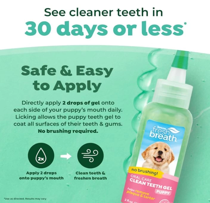 Puppy Teeth Care Kit, Tropiclean 5 Puppy Teeth Care Kit, Tropiclean - Image 5
