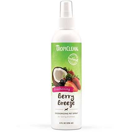 Berry Breeze Deodorant For Dogs, 8 Oz, TropiClean 1 Berry Breeze Deodorant For Dogs, 8 Oz, TropiClean