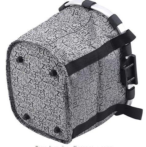 Gray Bicycle Basket For Dogs 6 Gray Bicycle Basket For Dogs - Image 6